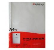 齐心（COMIX）EH303A 文件替芯袋 A4 11孔 20个/袋 白色