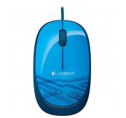 罗技（Logitech）M105 鼠标（活力蓝） 台式机笔记本电脑鼠标