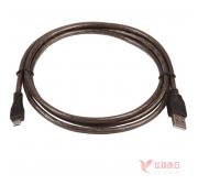 山泽（SAMZHE） BL-SZ15 USB2.0高速数据线 AM/MICRO透明黑1.5M