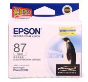 爱普生 (EPSON) T0870 亮光色墨盒 C13T087080（适...