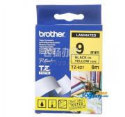 兄弟(brother) TZ-621/TZe-621 9mm 黄底黑字标签色带 (适用 PT-2400PC PT-3600)