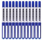 得力（deli）S656 直液式走珠笔/写字笔 办公中性笔 子弹头 0.5mm 12支/盒 蓝色 