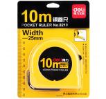 得力（deli）8210 10米(10m)耐摔公英制钢卷尺/测量尺 测量工具