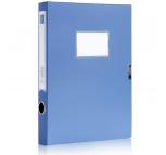 得力（deli）5602 PP环保材质大容量档案盒 35mm 12只/箱 蓝色